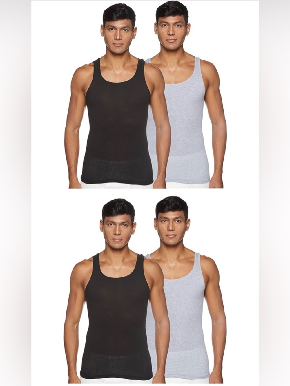 Hanes Premium SlimFit Men 4-Tanks , Size Medium, Fits Closer to the Body.